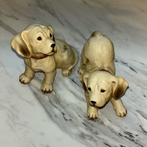 Homco Golden retriever pair of ceramic figurines #1408 set of two